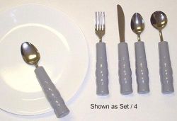 Weighted Utensils Set/4 Tea & Soupspoon,Fork & Knife