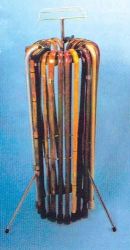 Cane Rack With 16 Wood Canes