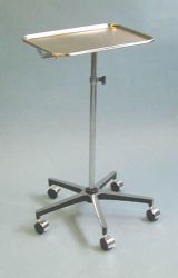 Dual Position Mayo Instrument Stand w/5-Wheel Base