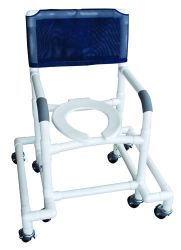 Shower Chair PVC w/Outrigger & Swivel Movement
