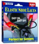 Product Photo: Shoe Laces Elastic -Black 24" Bg/3 Pair
