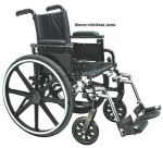 Product Photo: Wheelchair Ultra-Ltwt K-4 16" w/Rem Flip-Back Desk Arms
