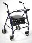 Product Photo: Rollator Mimi-Lite 4-Wh w/Pad Seat-Push Brakes Blue(510)