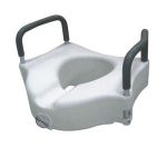 Product Photo: Raised Toilet Seat w/ Lock & Padded Removable Arms Retail