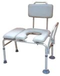 Product Photo: Transfer Bench & Commode Combination w/Padded Seat