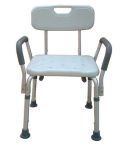 Product Photo: Bath Bench Adj Ht. w/Back Remov. Padded Arms