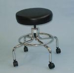 Product Photo: Classic Doctors Stool W/O Back W/ Foot Ring & Casters