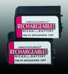 Product Photo: Battery-9V Nicad (pair) Rechargeable