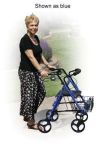 Product Photo: D-Lite Rollator Aluminum Blue With Loop Brakes T/F