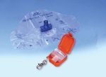 Product Photo: Adsafe CPR Face Shield Plus w/Mouthpc & 1-Way Valve Orange