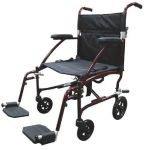 Product Photo: Fly-Lite Transport Chair Burgundy, 19"
