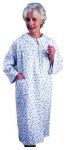 Product Photo: Flannelette Patient Gown Women Small-Medium Pink/Blue Floral
