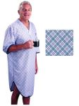 Product Photo: Sleep Shirt Patient Gown-Men Small-Medium Blue Plaid